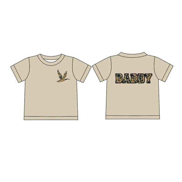 Pre-order BT1145 Adult men cam duck DADDY short sleeve shirt top  (Deadline Jan.11)