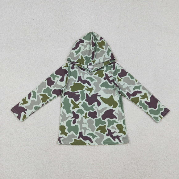 BT1374 baby boys green camo coat top 12/18M-7/8T