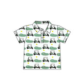 11.17 Pre-order BT1585 baby boys golf short sleeve button shirt top