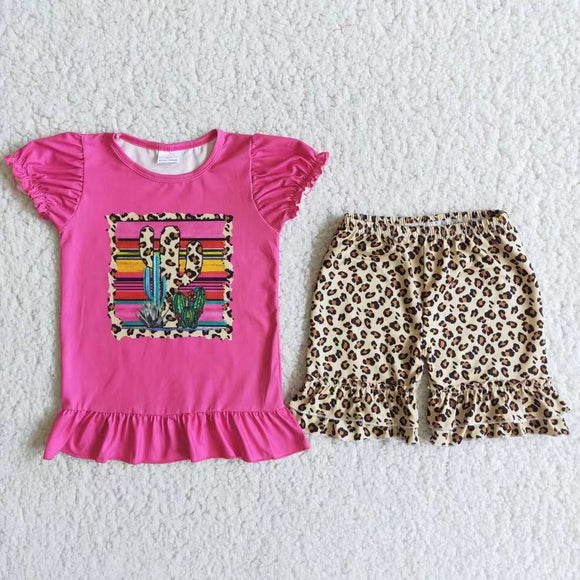 C1-11 CACTUS print Girl's Summer outfits