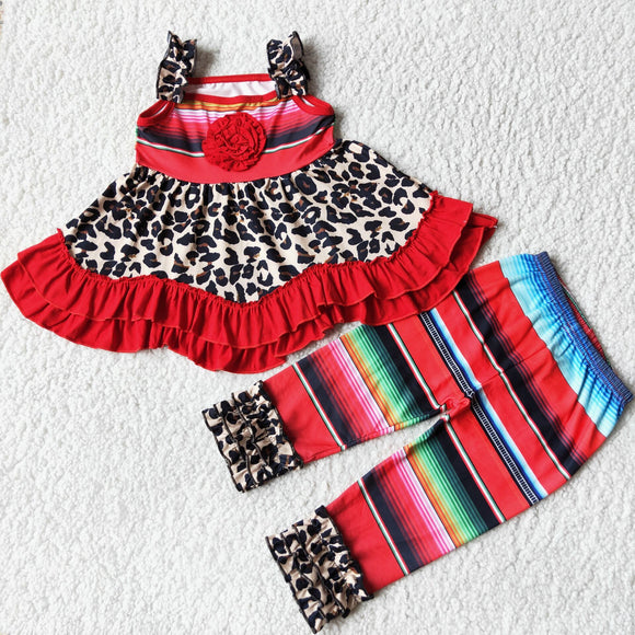 Summer LEOPARD red girls outfits