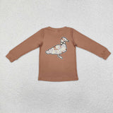 BT0950 long sleeve hunting ducks  top