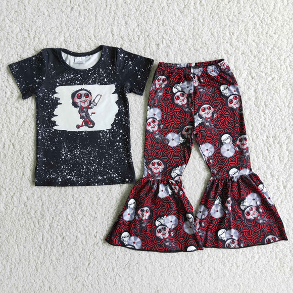 Halloween girls clothing shorts sleeve outfits