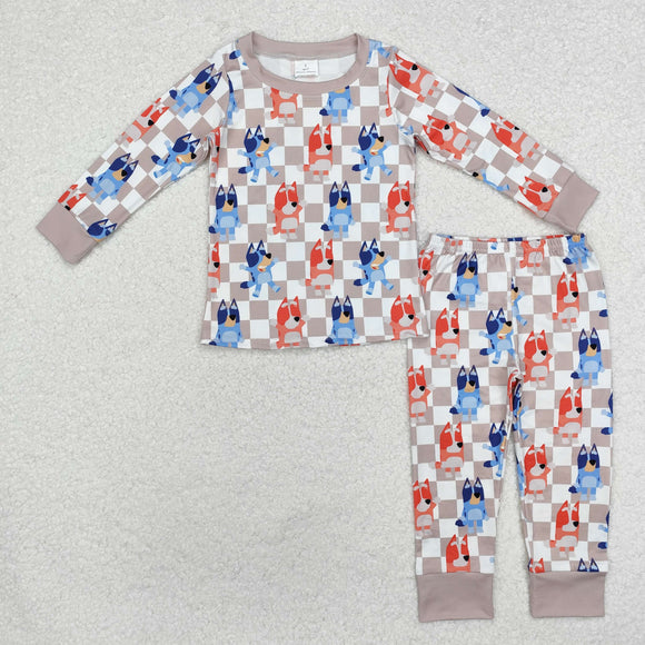 BLP0957 long sleeve cartoon dog pajamas