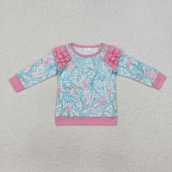 GT0763 long sleeve floral top