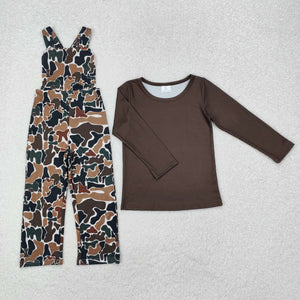 BLP0966 hunting camo TOP +  jumpsuit outfits