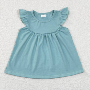 GT0460-- short sleeve blue top