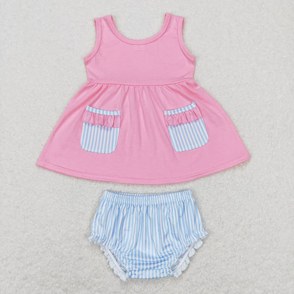 GBO0226-- blue&pink  bummies outfits