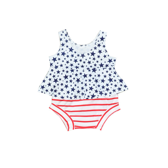 GBO0235--pre order 4th of July star white bummies outfits