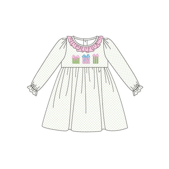 GLD0761 pre-order baby girl clothes  gifts girl winter  dress-2024.8.15