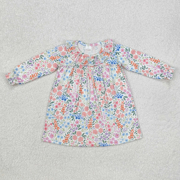 GLD0982  toddler clothes floral baby girl winter dress-2024.11.21