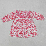 Matching smocked best besie pink bow clothing