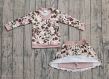 11.4 Pre-order GLD1480  girls duck camo long sleeve skirt outfits