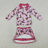 GLD1500 Long sleeve k pop girls yoga set