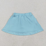 GLK0065 Girls blue Skirt cotton