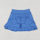 GLK0084 Girls blue purple Skirt yoga