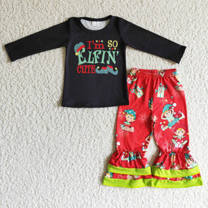 GLP0155  Christmas ELF girls outfits