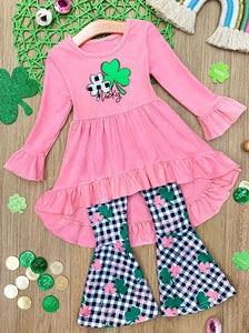 GLP0963---pre order lucky PINK girls outfits