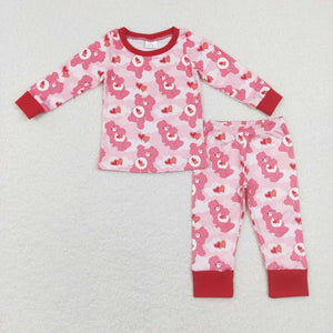 GLP1090---Valentine long sleeve bear girls outfits