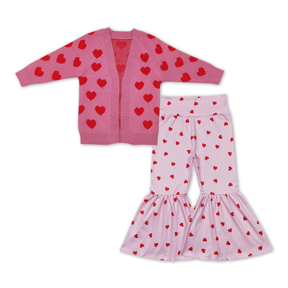 GLP1105--pre order Valentine's Day heart pink girls outfits