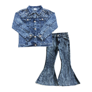 GLP1110--jeans shirt top +  jeans pants outfits