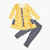 GLP1191  pre order long sleeves bee yellow girls clothing