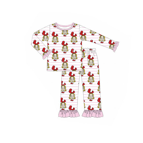 GLP1193 pre order Long sleeves Christmas cartoon girl pajamas