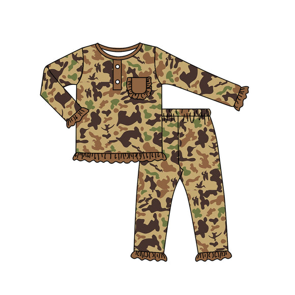 Pre-order GLP1355 Girls camo pajamas ( Deadline July 2 )