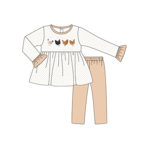 GLP1405 pre order long sleeve Chicken orange girl outfits