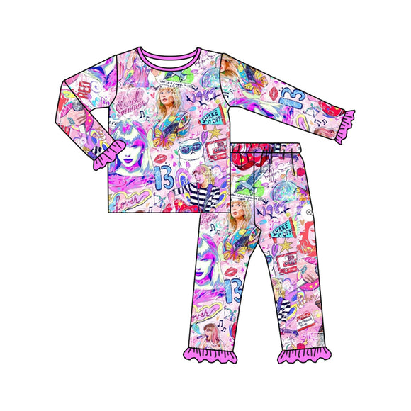 GLP1585 pre order long sleeve TS singer pajamas