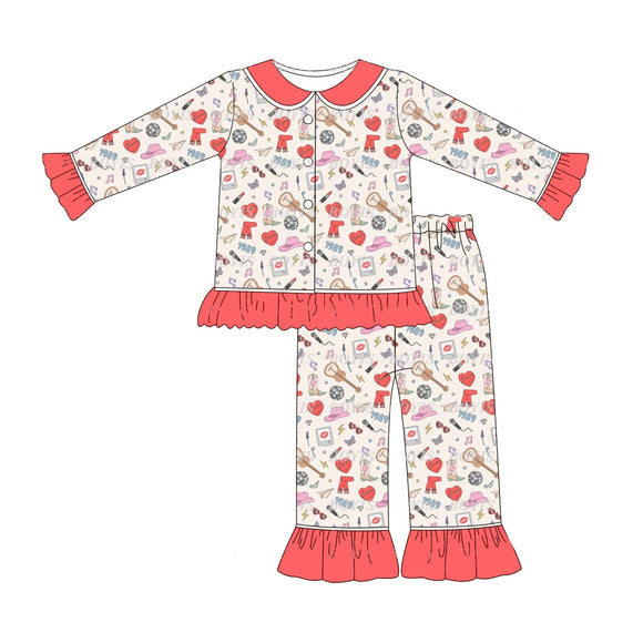 GLP1797 pre order long sleeve Valentine's Day TS girl pajamas