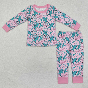 GLP1911 long sleeve western cowgirl pajamas