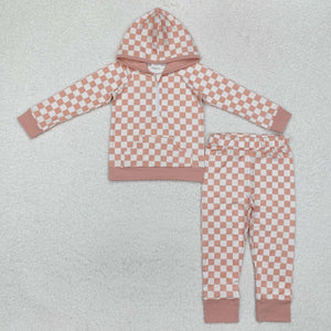 GLP1989 long sleeve orange checkerboard outfits