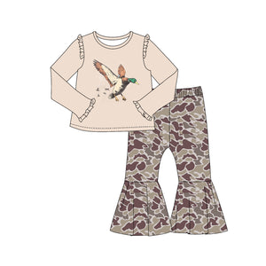 GLP2004 pre order long sleeve hunting mallard ducks girls outfits