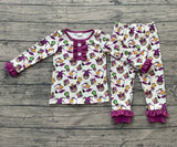 GLP2113  pre order long sleeve Mardi Gras  pajamas