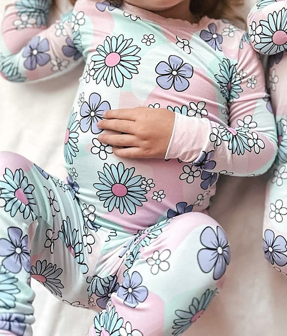 GLP2120 pre order long sleeve spring flower pajamas