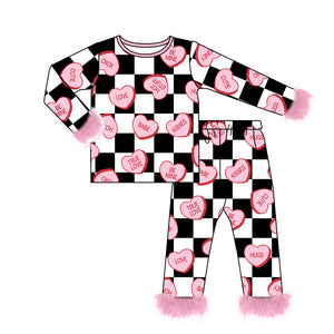 GLP2211 pre order Vanletine's day love baby girls pajamas