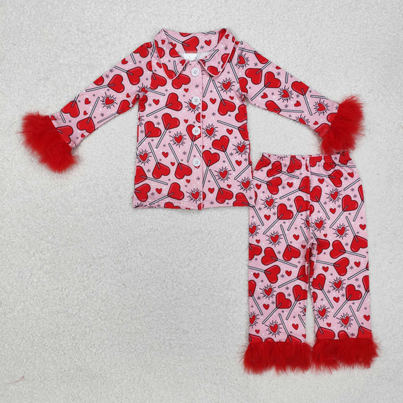 GLP2266 baby GirlsValentine's Day  pajamas