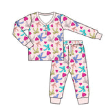 Pre-order GLP2275 adult women Valentine's Day pink pajamas