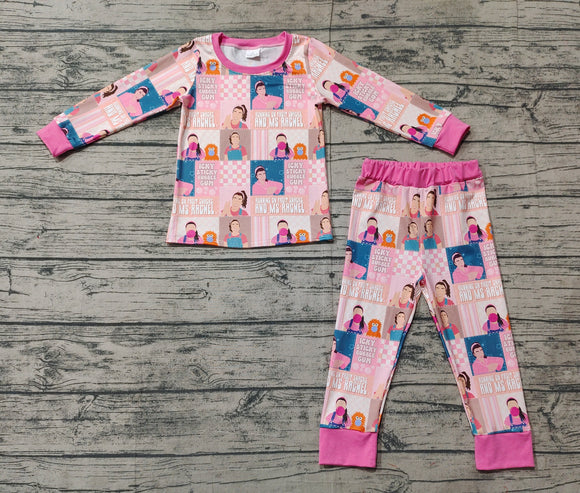 Pre-order GLP2281 baby Girls BUBBLE GUM pajamas