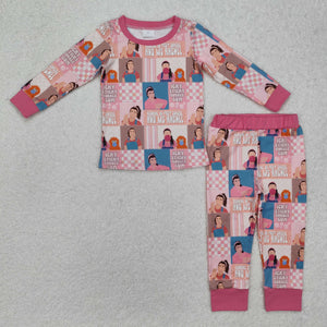 GLP2281 baby Girls BUBBLE GUM pajamas