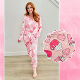 Pre-order GLP2284 adult women Valentine's Day pink pajamas（Deadline Dec.18）