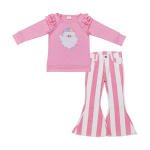 GLP2288 girls pink Christmas Santa outfits