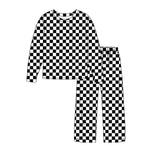 Pre-order GLP2293 Adult women black white plaid Pajamas（Deadline Dec.25）