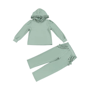 Pre-order GLP2303 baby Girls green outfits cotton ( Deadline Dec.27 )