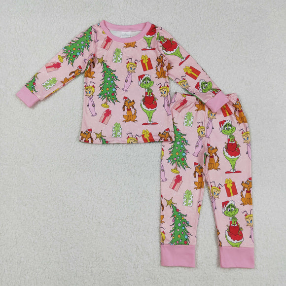 GLP2591 Christmas kids long sleeve cartoon pajamas