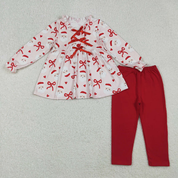 GLP2642 baby girls Christmas Santa Claus red outfits