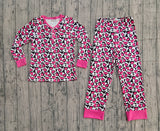 Pre-order GLP2826 adult leopard rose long sleeve pajamas