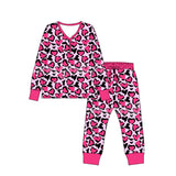 Pre-order GLP2826 adult leopard rose long sleeve pajamas