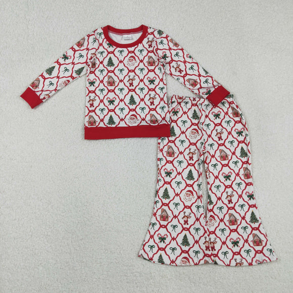 GLP2878 baby girls Christmas red outfits